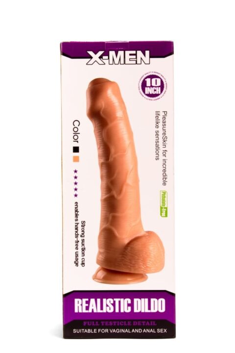 X-MEN Realistic Dildo 10 inch Flesh