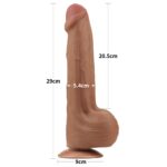11.5'' King Sized Sliding Skin Dual Layer Dong Brown - Image 7