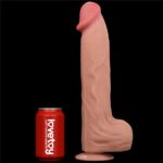 14'' King Sized Sliding Skin Dual Layer Dong - Image 8