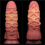 9.5'' Dual layered Platinum Silicone Cock with Rope - Image 3