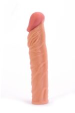 Pleasure X-Tender Penis Sleeve Brown 3 - Image 4