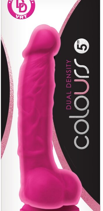Colours Dual Density 5 inch Dildo Pink