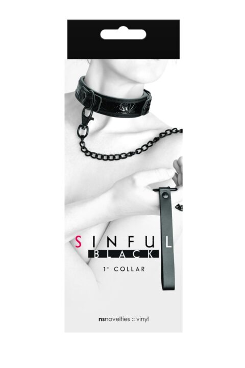 Sinful - 1'' Collar - Black