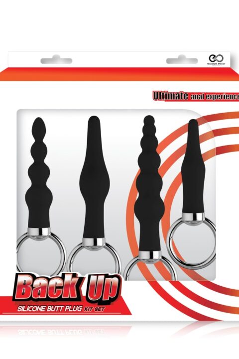 BACK UP BUTT PLUG KIT BLACK