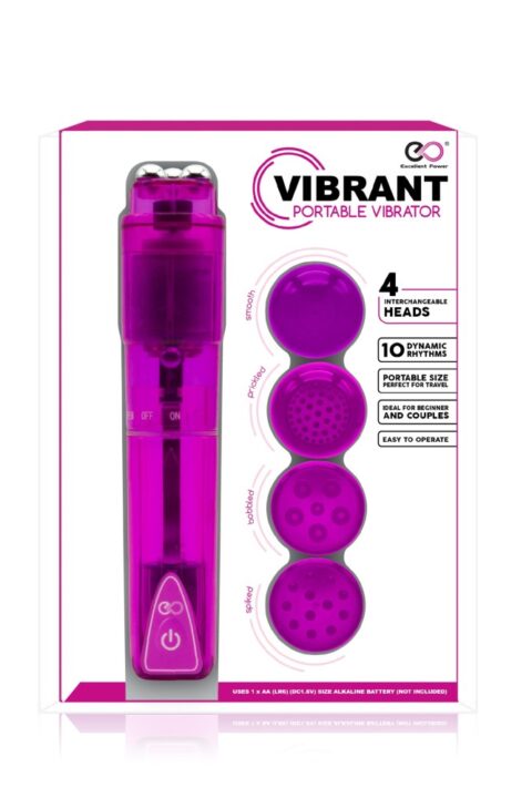 VIBBRANT PORTABLE VIBRATOR PURPLE