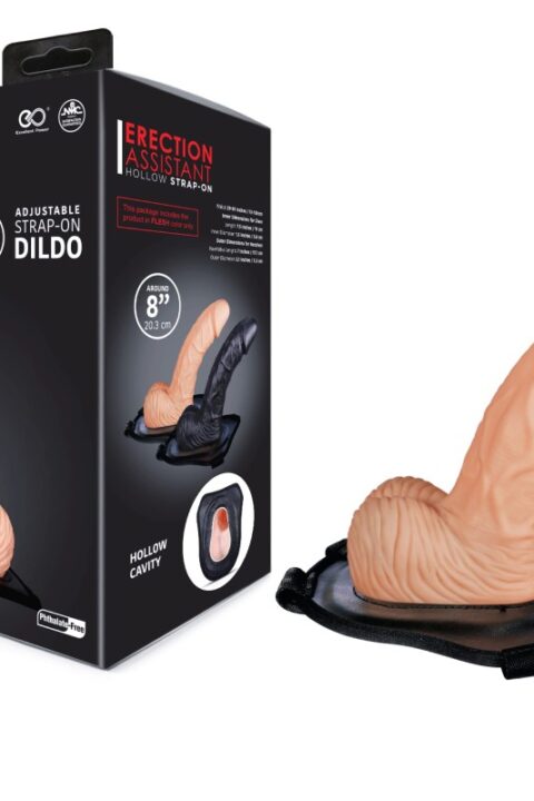 ERECTION ASSISTANT 8" HOLLOW STRAP-ON