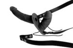 DOUBLE THRUSTER VIBE WITH HARNESS BLACK - Image 2