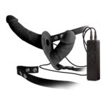 DOUBLE THRUSTER VIBE WITH HARNESS BLACK - Image 3