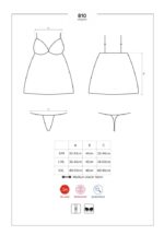 810-BAB-2 babydoll & thong white L/XL - Image 3