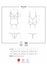 810-COR-1 corset & thong black  S/M - Image 5
