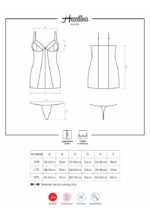 Heartina chemise & thong red L/XL - Image 3