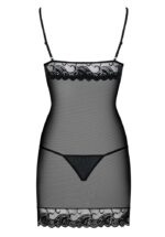 Wonderia chemise & thong black  S/M - Image 4
