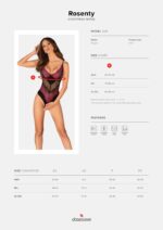 Rosenty crotchless teddy   XS/S - Image 9