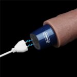 9" REAL SOFTEE Rechargeable Silicone Vibrating Dildo - Image 3