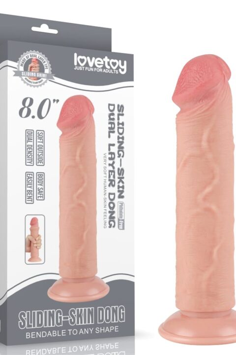 8'' Sliding Skin Dual Layer Dong Flesh II