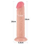 8'' Sliding Skin Dual Layer Dong Flesh II - Image 3