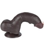 8'' Sliding Skin Dual Layer Dong Black I - Image 2