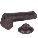 8'' Sliding Skin Dual Layer Dong Black III - Image 3
