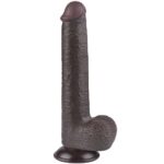 9'' Sliding Skin Dual Layer Dong Black - Image 6
