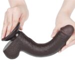 9'' Sliding Skin Dual Layer Dong Black - Image 8