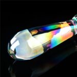 Twilight Gleam Glass Dildo- Rising Ripples - Image 7