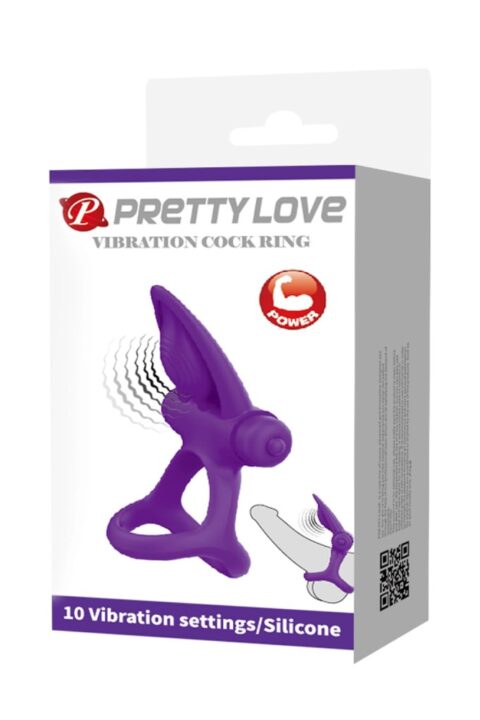 Pretty Love Vibration Cockring Purple