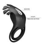 Pretty Love Vibrant Penis Ring Ruben Black - Image 8