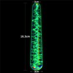 Glow-in-the-dark Twilight Gleam Glass Dildo-Slim Fantasy - Image 8