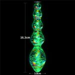 Glow-in-the-dark Twilight Gleam Glass Dildo-Tantalizing Orbs - Image 8