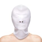 Fetish & Fashion - Zippered Mouth Hood - White - Alternate Package - Image 2