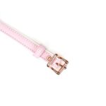 White & Pink Fairy Goat Leather Ball Gag - Image 5