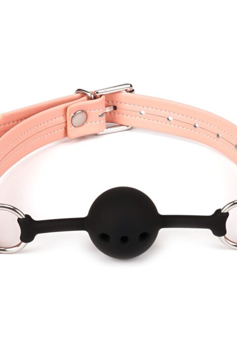Pink Organosilicon Ball Gag