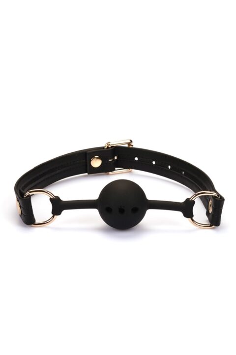 Black Organosilicon Ball Gag