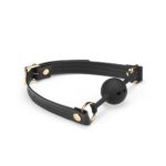 Black Organosilicon Ball Gag - Image 3