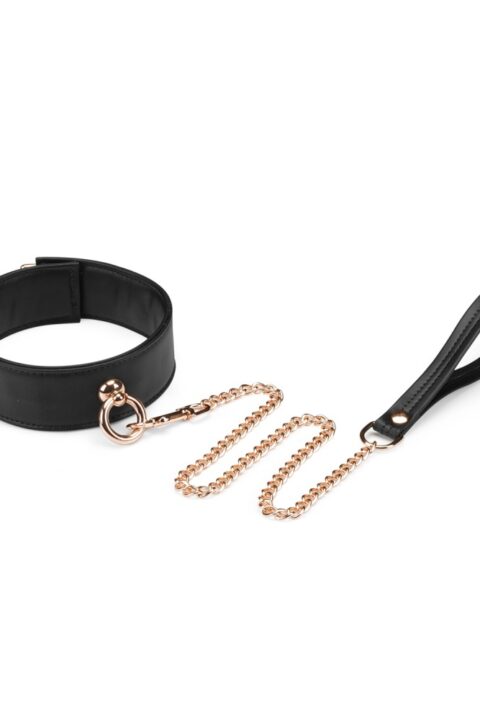 Black Organosilicon Collar with Leash