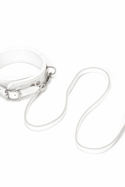Fuji White Collar with Leash