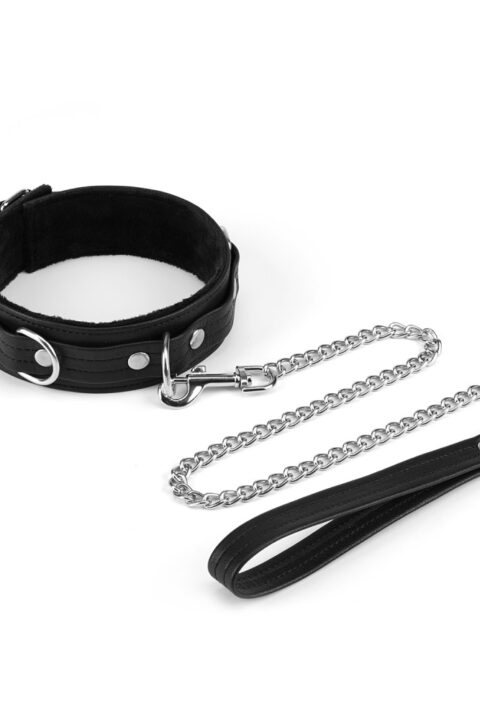 Black Bond Collar with Leash