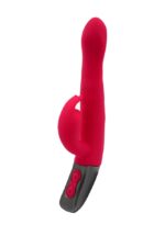 TITANZ 8.5" SILICONE RECHARGEABLE VIBRATOR IN PINK - Image 4