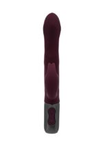 TITANZ 8.5" SILICONE RECHARGEABLE VIBRATOR IN RUBINE RED - Image 5