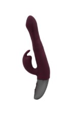 TITANZ 8.5" SILICONE RECHARGEABLE VIBRATOR IN RUBINE RED - Image 6