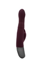 TITANZ 8.5" SILICONE RECHARGEABLE VIBRATOR IN RUBINE RED - Image 8