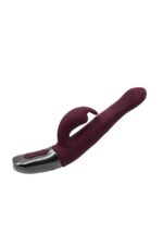 TITANZ 8.5" SILICONE RECHARGEABLE VIBRATOR IN RUBINE RED - Image 10