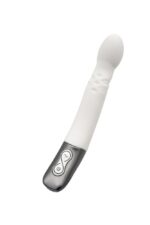 TITANZ 8" SILICONE RECHARGEABLE VIBRATOR IN IVORY WHITE - Image 2