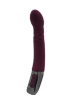 TITANZ 8" SILICONE RECHARGEABLE VIBRATOR IN RUBINE RED - Image 4