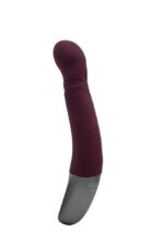 TITANZ 8" SILICONE RECHARGEABLE VIBRATOR IN RUBINE RED - Image 7