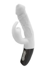TITANZ 7" SILICONE RECHARGEABLE VIBRATOR IN IVORY WHITE - Image 4