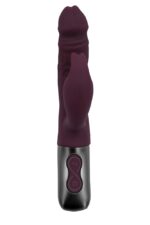TITANZ 7" SILICONE RECHARGEABLE VIBRATOR IN RUBINE RED - Image 5