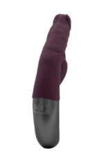 TITANZ 7" SILICONE RECHARGEABLE VIBRATOR IN RUBINE RED - Image 8