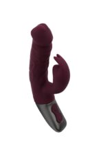 TITANZ 7" SILICONE RECHARGEABLE VIBRATOR IN RUBINE RED - Image 9