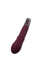 TITANZ 7" SILICONE RECHARGEABLE VIBRATOR IN RUBINE RED - Image 3